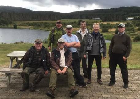 Members of the Northumbrian Game Angling Club following their visit on Saturday