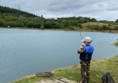 8 year old, Cole playing nice Rainbow during the Junior Final