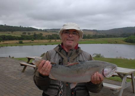 John Allison with a Rainbow that tipped the scales at 9lb 3oz