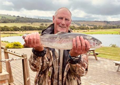 William enjoyed his first visit to Thrunton, this being his first fish of the day!