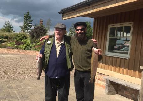 Andy & Mike alton pictured with two nice fish they caught using Silver Invictors