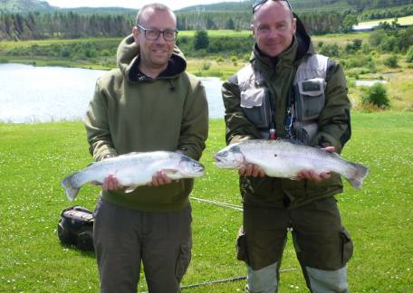 Nice fish from the Cramlington Renegades, two heaviest fish. Left - Lee Blaylock Right - Adam Calvin