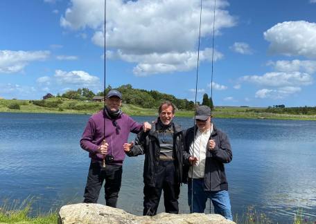 First time Fly Fishing for these three gentlemen