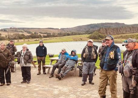 Anglers receiving their briefing