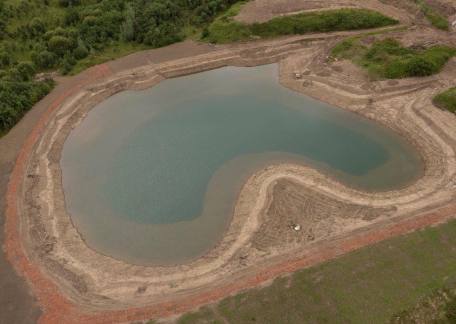 Coe Crag lake -3/4 full aerial shot taken by Horizon AP - www.horizonap.com