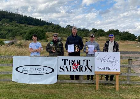 Competitors from the Youth Troutmasters final 2022