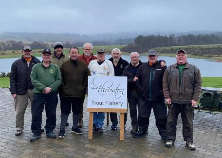 Members of the Ashington Kingfishers who visited for their annual Christmas outing