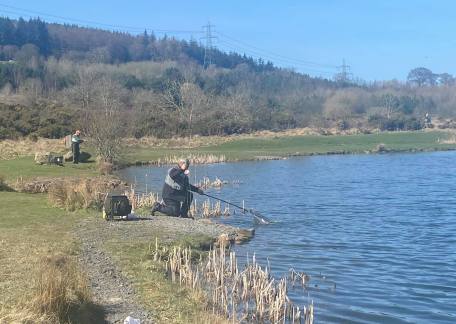 Paul Snaith playing one of his fish on Saturday