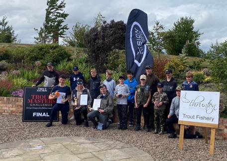 Competitors from the Junior Troutmasters final 2022