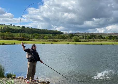 Stu Ward landed one of his 12 fish from Saturday